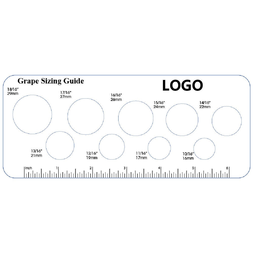 100PCS Custom Grape Sizing Gauge Measuring Tool 7.25 L Etsy
