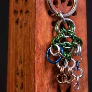 Chainmail Link inspired Keychain / zipper pull - Item Number 4048 Legend of Zelda