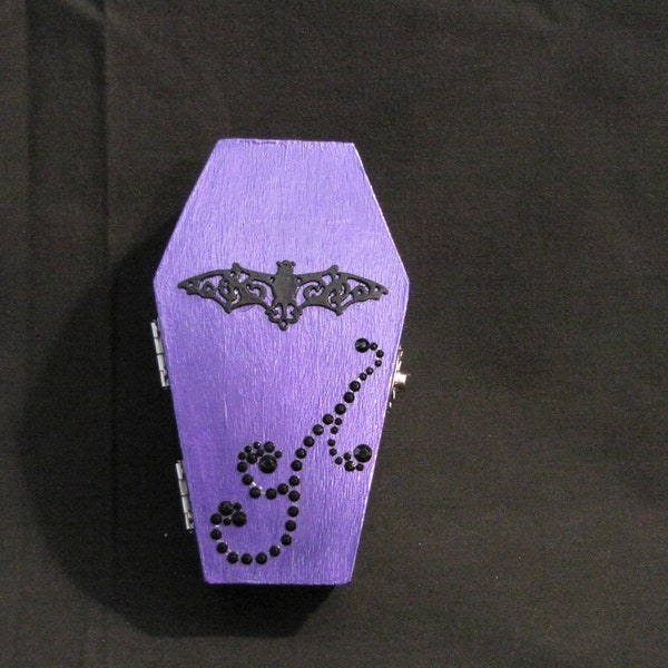 Boîte à dés violette Batty Coffin - Numéro d'article 1024