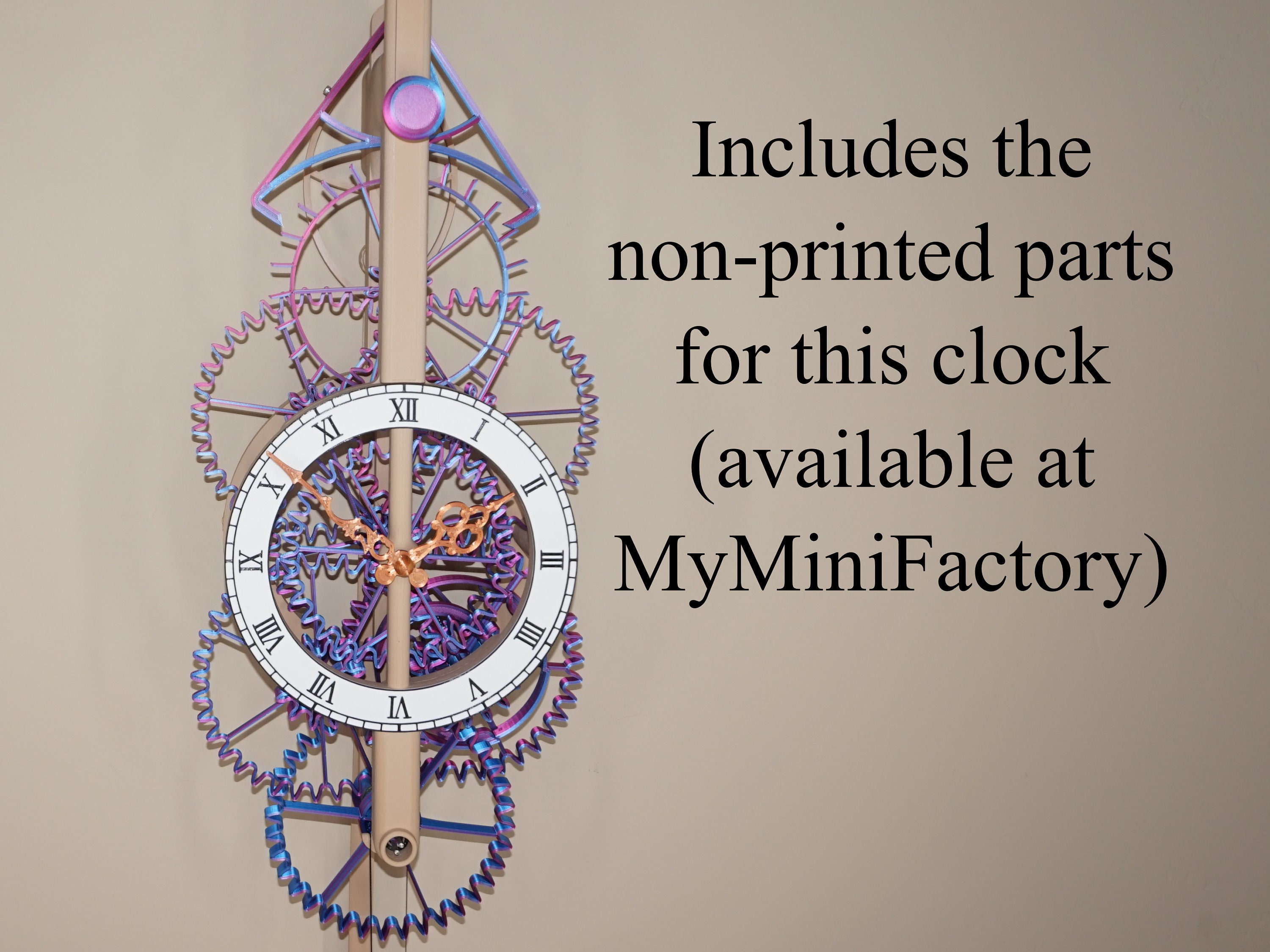 SP12 Crazy Gear Wall Clock Parts Kit Etsy