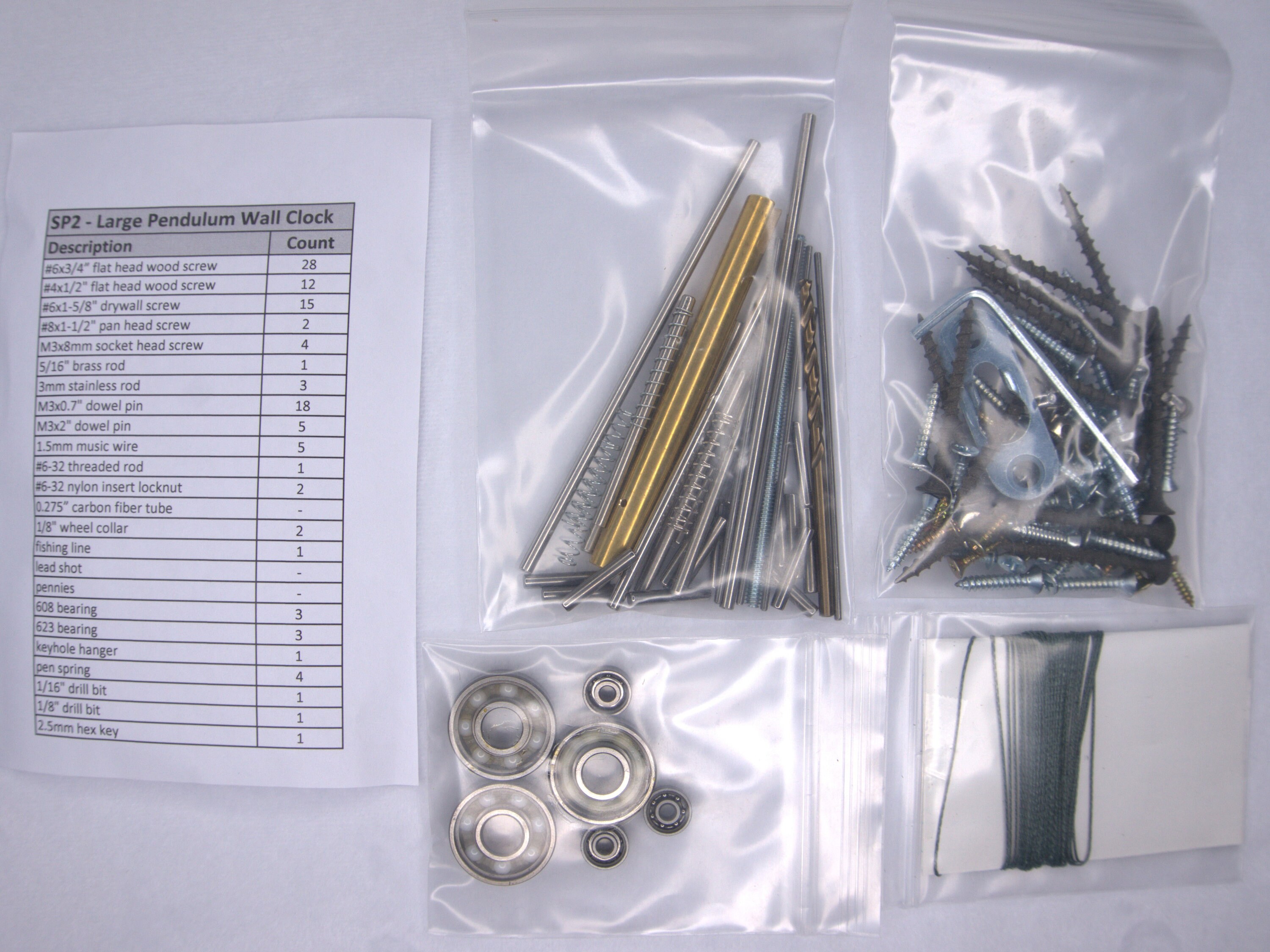 SP2 Large Pendulum Wall Clock Parts Kit Etsy