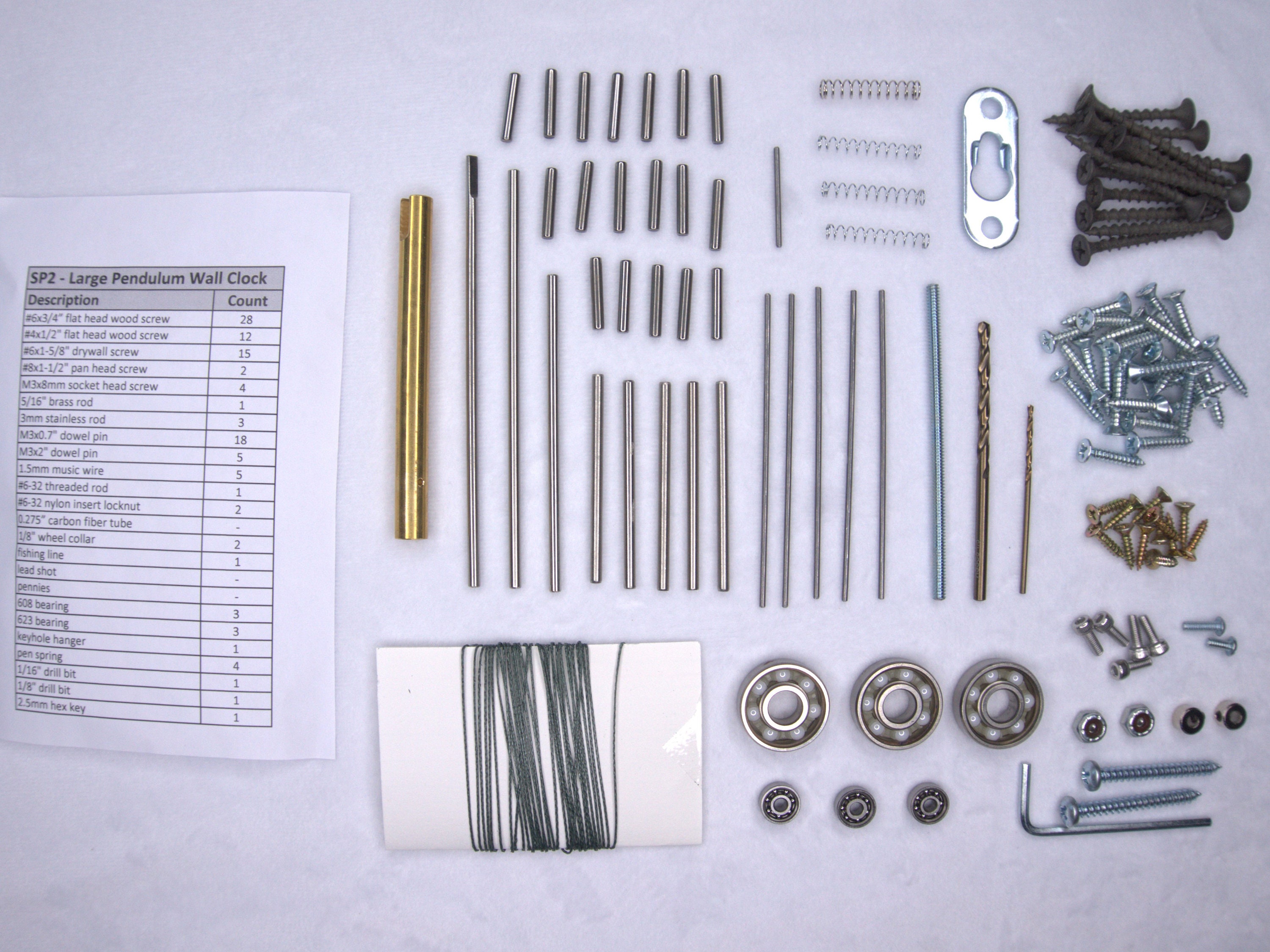 SP2 Large Pendulum Wall Clock Parts Kit Etsy