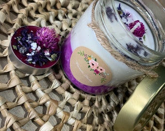 Magic candle with gemstone