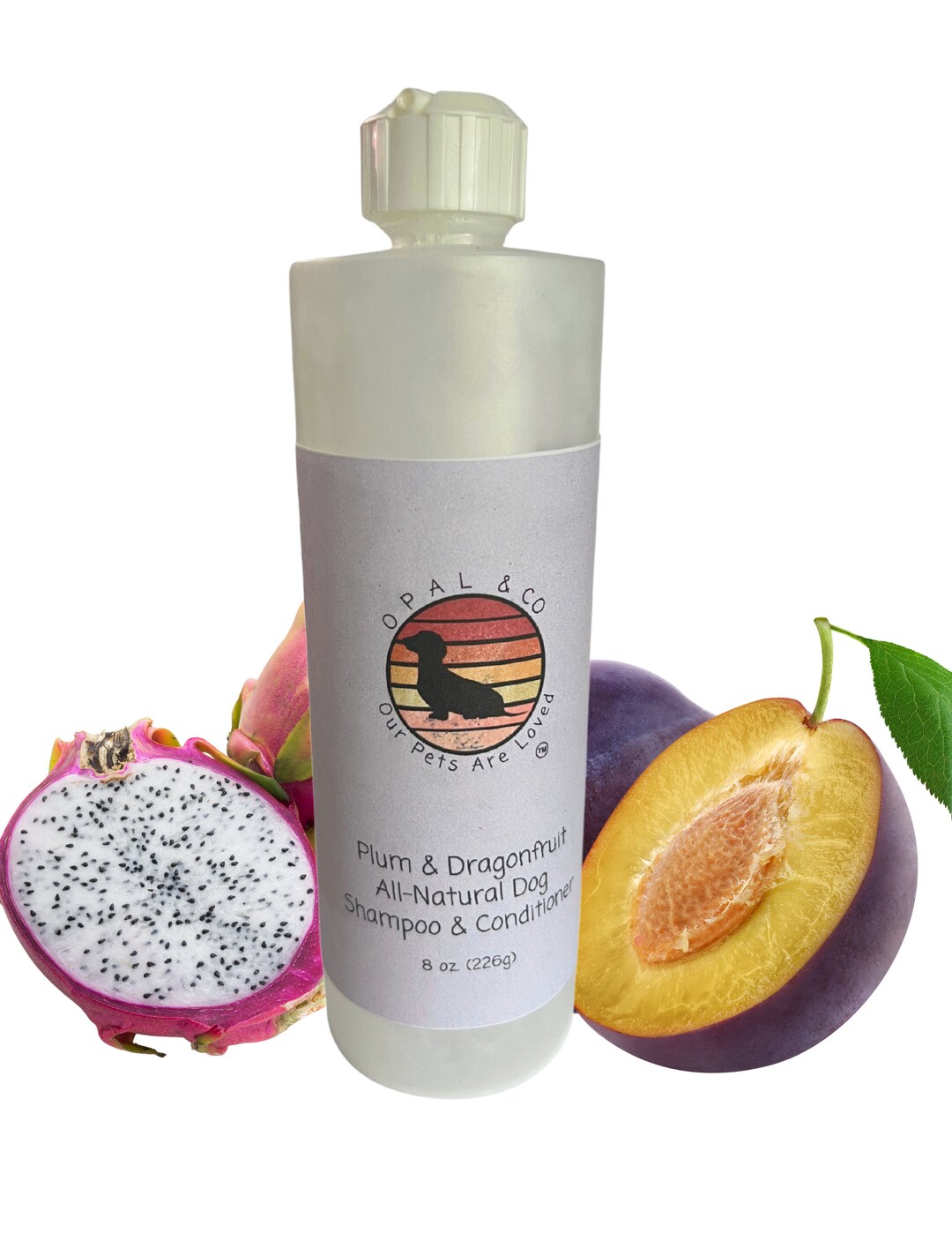 Dog Shampoo and Conditioner Silky Plum and Dragon Fruit Guava Soothing