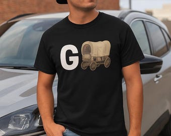 Camiseta divertida de G Wagon: camiseta con juego de palabras sobre vagones cubiertos, camiseta de parodia de G Wagon, regalo de broma de Pioneer Wagon para hombres y mujeres