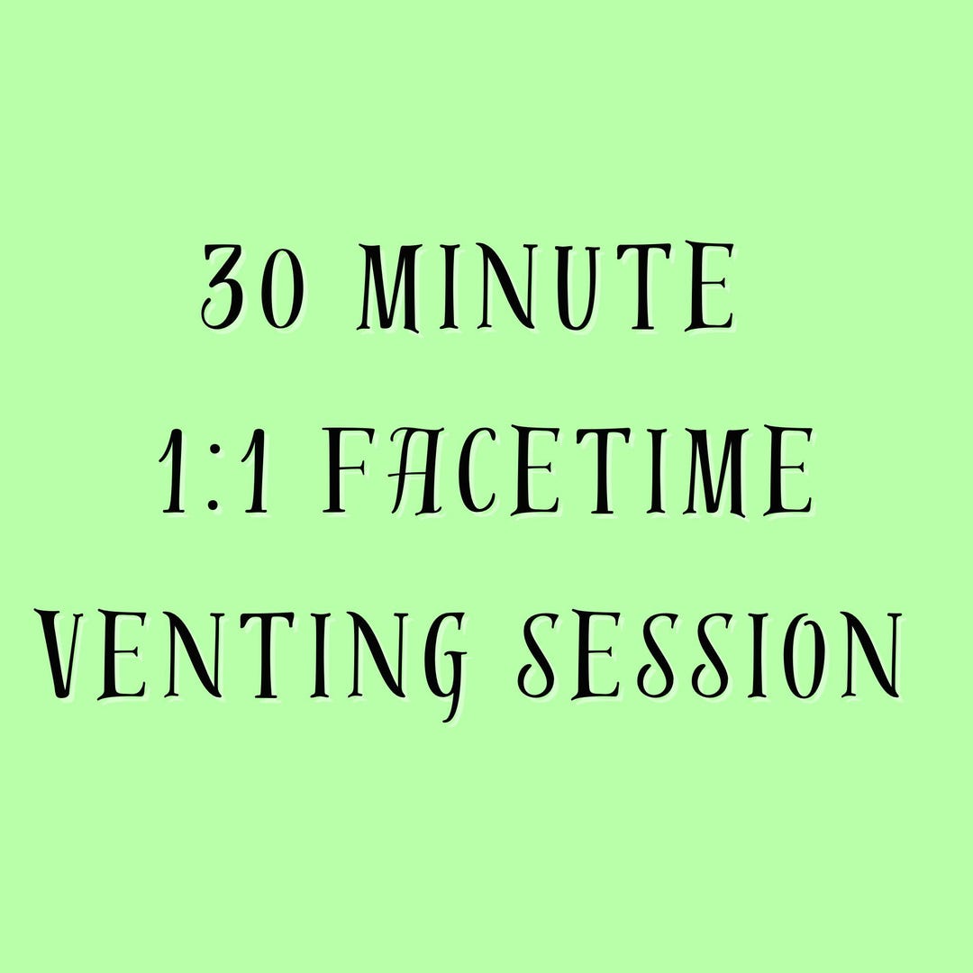 30 Min Facetime Venting Session - Etsy