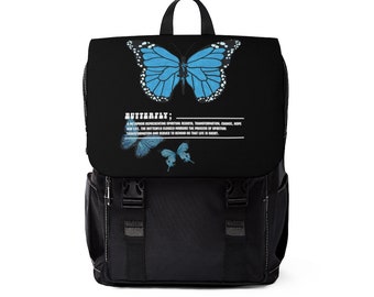 blue butterfly backpack