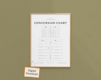 UK to US Crochet Conversion Guide, Cheat Sheet for Beginner Crocheters, Printable Crochet Reference (Digital Download)