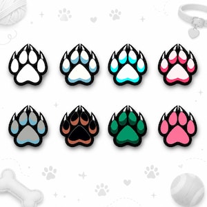 Twitch Bit Badges / Wolf Footprint Pack / Color Progression / Rainbow Gradient / Fantasy Aesthetic / Vtuber / Streamer / OBS / StreamLegends