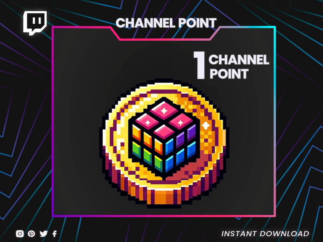 Channel Point – Twitch Channel Points Icon - Custom Reward PNG – Stream ...