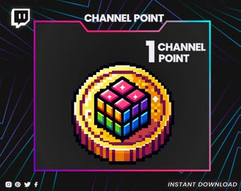 Channel Point – Twitch Channel Points Icon - Custom Reward PNG – Stream Loyalty Points Badge – Instant Download - Twitch Graphic