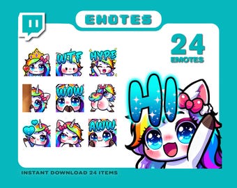 Unicorn emotes, twitch emotes, twitch sub emotes, discord emotes, text emotes, twitch emotes, chibi emotes, cute emotes, discord