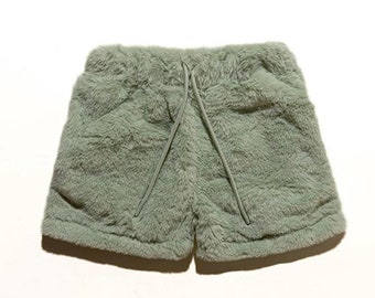 Fluffy Fur Teddy Cloud Shorts (Adult Unisex)