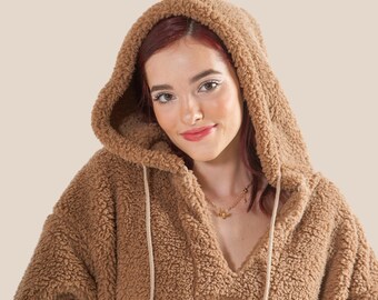 teddy sherpa pullover