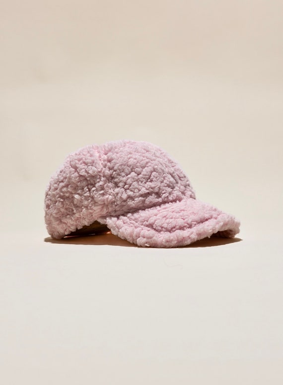Teddy Sherpa Baseball Cap Ultra Fluffy - Etsy display picture 3
