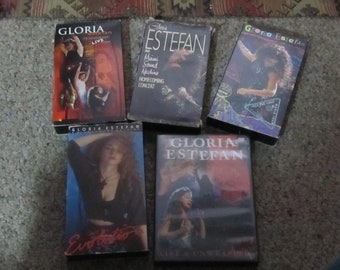 Lot of 4 VHS Gloria Estefan and 1 DVD