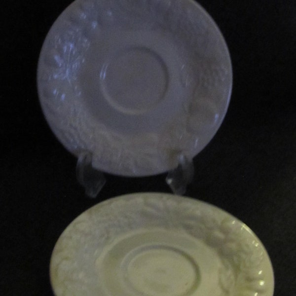 Gibson White Embossed Fruit Etsy