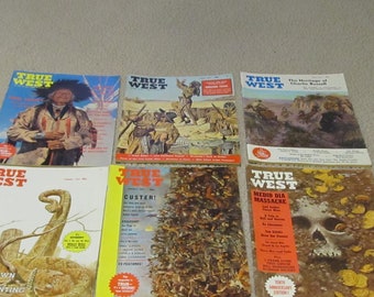 Lot of 6 True West Magazines.  Vintage from 1963