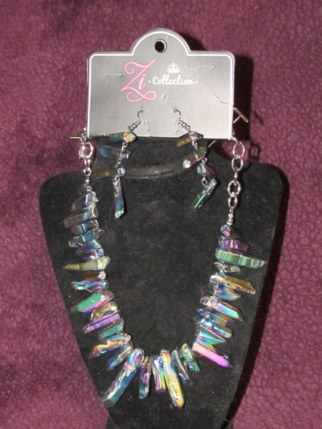 Paparazzi Charismatic 2020 Zi Collection Oil Spill Necklace & Earrings