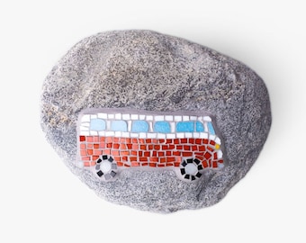 lapidemART decorative stone with mosaic bus in different sizes