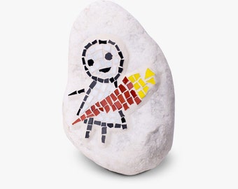 lapidemART decorative stone with mosaic school in different sizes