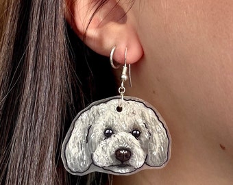 Custom Pet Earrings | Custom Pet Gift | Cat Drawing | Dog Drawing | Personalised Pet | Animal Earrings | Portrait | Pet Jewellery