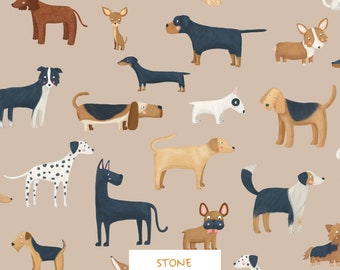 Dogs Pattern Design for Fabric: Seamless Pattern Tile (digital file)