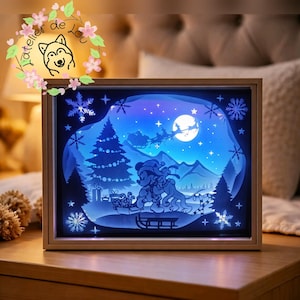 LIGHTBOX MICKEY PLUTO noël