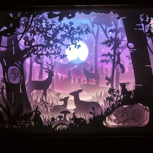 LIGHTBOX FOREST ANIMALS