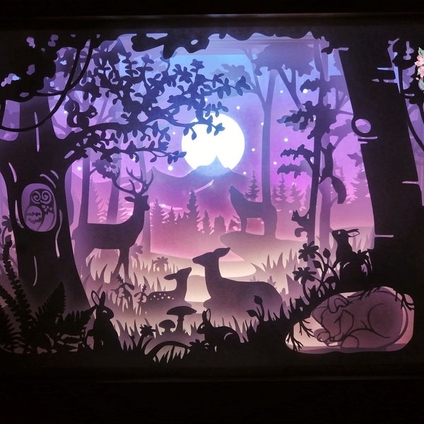 LIGHTBOX FOREST ANIMALS