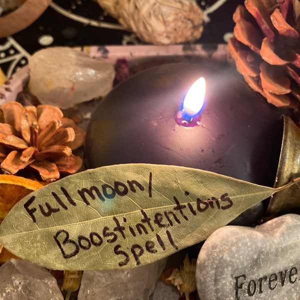 Full Moon Candle Burning , Boost Your Intentions, September 29th, 2023/ Harvest Moon