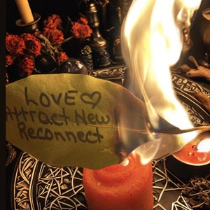 Find Love candle, bay leaf burnings, Attract Love, Manifest Love, Twin flame, Love