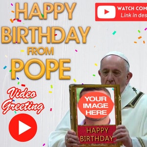 Papa Feliz Aniversário cartão de vídeo saudação