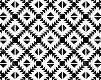 Aztec Pattern Svg, Navajo Tribal Pattern, Geometric Trángle Pattern Background. Cut File Cricut, Png Pdf Eps, Vector, Stencil, Vinyl.