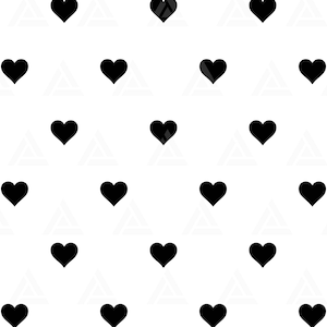 Seamless Heart Pattern Svg, Love Svg, Valentine's Day Background ...