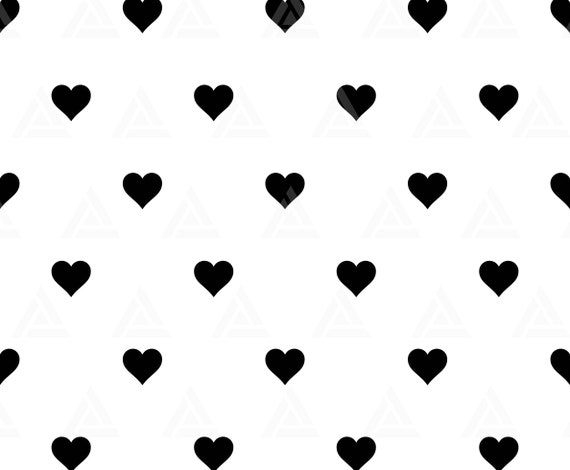 Seamless Heart Pattern Svg Love Svg Valentine's Day - Etsy