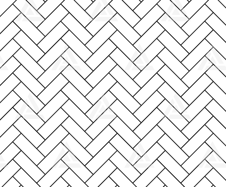 Herringbone Pattern Svg, Seamless Herringbone Pattern, Brick Wall, Geometric Background. Cut File Cricut, Png Pdf Eps, Vector, Stencil. image 1