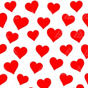 Naadloze rode hart patroon Svg, Valentijnsdag achtergrond, skinny tumbler sjabloon. Cut Bestand Cricut, Silhouet, Png Pdf Eps, Vector.