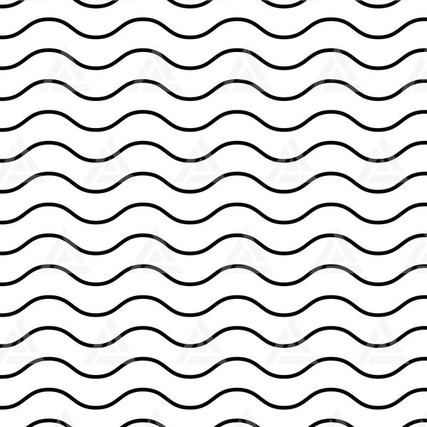Wave Svg, Seamless Line Pattern, Chevron Zigzag Svg, Wave Border Svg. Cut File Cricut, Silhouette, Png Pdf Eps, Vector, Vinyl.