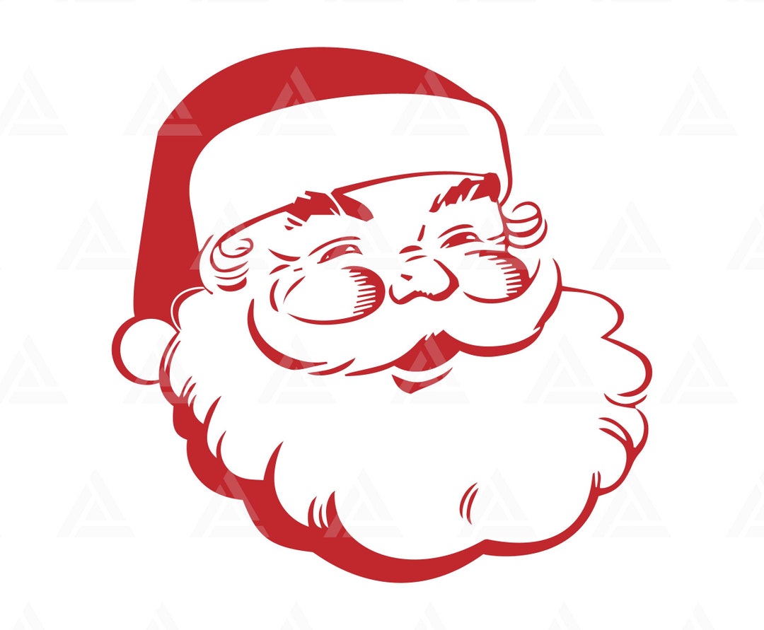 Retro Santa Claus Svg, Vintage Santa Png, Merry Christmas, Santa Klaus ...