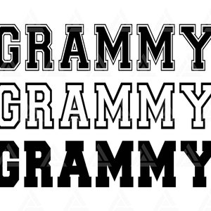 Grammy svg, Grammy Png, Varsity Jersey Font, Großmutter, Oma, Oma Shirt, Muttertag. Schnittdatei Cricut, Vektor, Sticker.