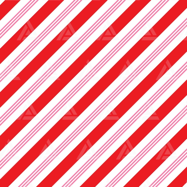 Candy Cane Pattern Svg, Diagonal Candy Cane Stripes, Ticking Stripes, Christmas Background. Cut File Cricut, Silhouette, Png Pdf Eps, Vector