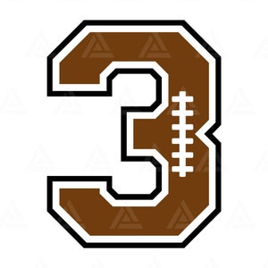 Fussball Nummer Drei Png, Fussball Mama, Fussball Nummer Drei Png, Fussball Geburtstag Mama, Fussball Nummer Drei Png. Schnittdatei Cricut, Silhouette, Png, Pdf, Vektor.