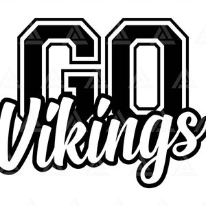 Gehen Sie Wikinger SVG, gehen Sie Wikinger Fußball svg, laufen Sie Wikinger svg, Schulgeist, jubeln Mom T-Shirt. Cut Datei Cricut, Png Pdf, Vektor, Schablone.