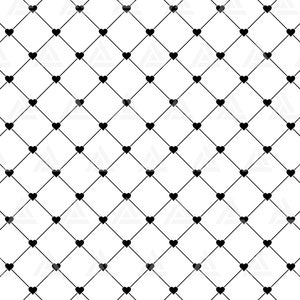 Wzór serca Svg, wzór siatki Svg, bezszwowy wzór kwadratu, walentynki, geometryczne tło. Plik do cięcia Cricut, Png Pdf Eps, wektor.