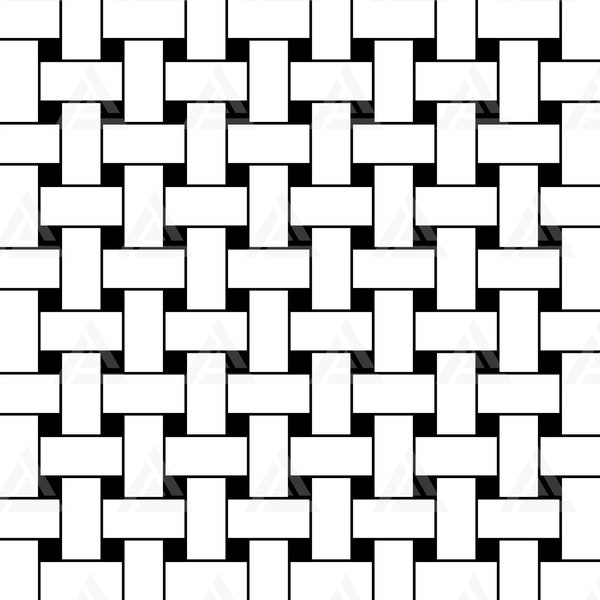 Basketweave Pattern Svg, Seamless Basket Weave Tile Backgorund, Wall Pattern. Cut File Cricut, Png Pdf Eps, Vector, Stencil, Vinyl.