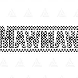 Mawmaw a cuadros Svg, Abuela Svg, Maw Maw Png, Abuela, Nana, Abuela, Abuela, Día de la Madre. Cortar archivo Cricut, Png Pdf, Vector, Pegatina.