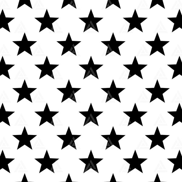 Seamless Star Pattern Svg, Flag Stars Svg, Geometric Background. Cut file Cricut, Silhouette, Png Pdf Eps, Vector, Sticker, Decal, Pin.