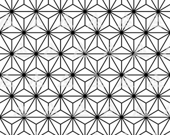 Patrón de estrella japonesa svg, patrón asanoha tradicional japonés sin costuras. Cortar archivo Cricut, Silhouette, Png Pdf Eps, Fondo.