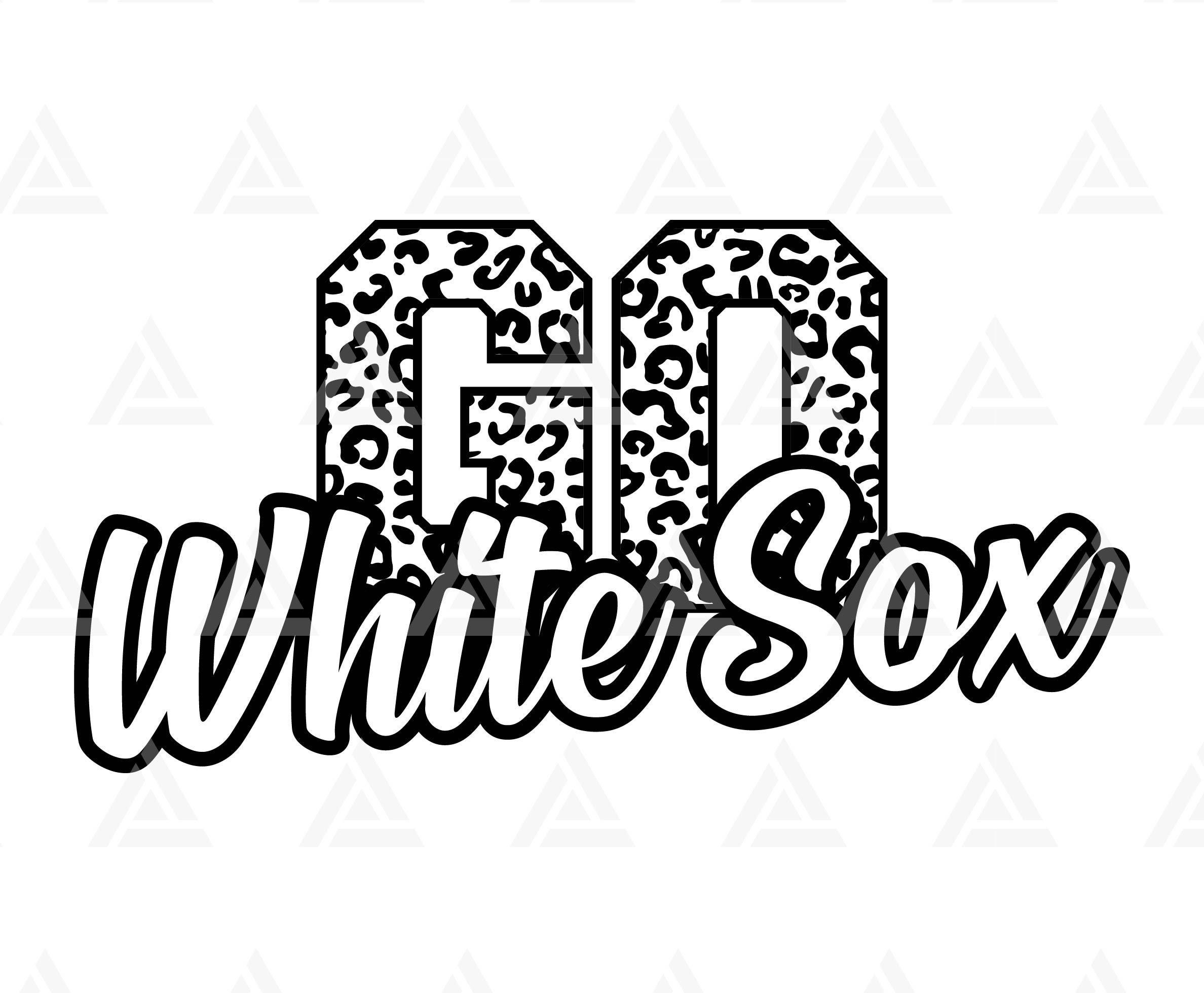 Go White Sox Leopard Svg, Go White Sox Football Svg, Run White Sox Svg,  Cheer Mom T-Shirt, Go Team. Cut File Cricut, Png Pdf Eps, Vector.